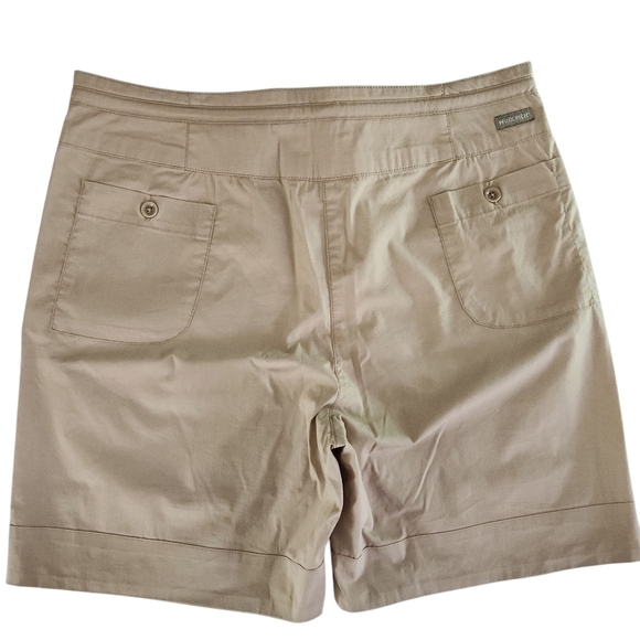 WOOLRICH Women's Khaki Stretch Walking Shorts size 10 - Picture 2 of 10
